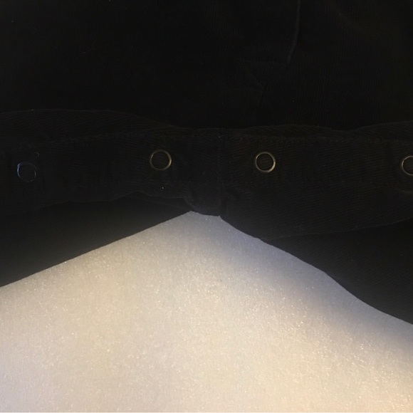 Oshkosh~Black Overalls~Corduroy with Flowers on Bib~18 Mos~VGUC~Lightweight - Picture 7 of 10